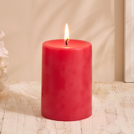 Essentials Core Strawberry Scented Pillar Candle