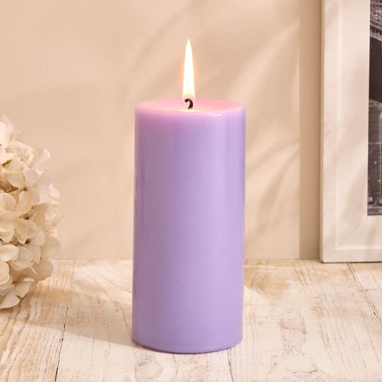 Essentials Core Lavender Scented Pillar Candle
