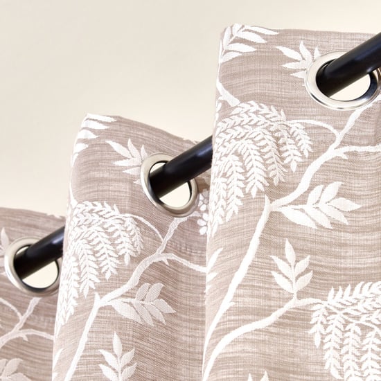 Morris Fauna Set of 2 Jacquard Room Darkening Door Curtain - 7.38ft (225cm)