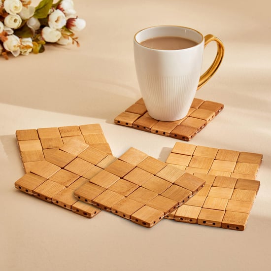 Habitat Ebony Set of 6 Bamboo Coasters