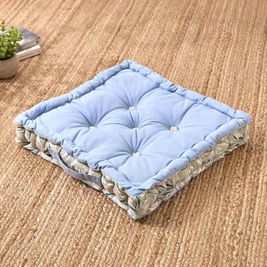 Poise Cotton Printed Floor Cushion - 48x48cm