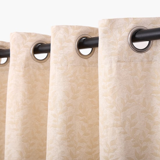 Morris Set of 2 Jacquard Light Filtering Door Curtains - 7.3ft (225cm)
