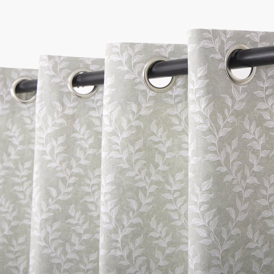 Morris Set of 2 Jacquard Light Filtering Door Curtains - 7.3ft (225cm)