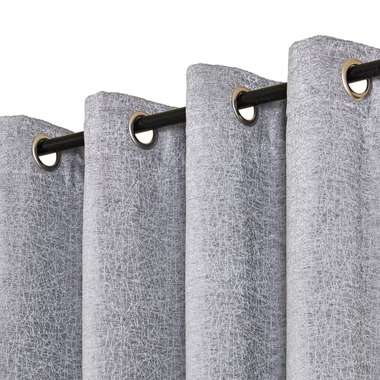 Calamus Set of 2 Jacquard Light Filtering Window Curtains - 5.2ft (160 cm)