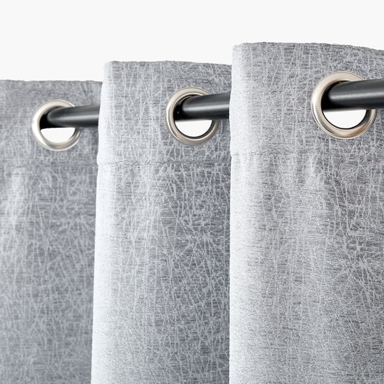 Calamus Set of 2 Jacquard Light Filtering Door Curtains - 7.3ft (225cm)