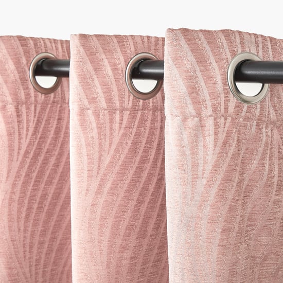 Calamus Set of 2 Jacquard Light Filtering Door Curtains - 7.3ft (225cm)