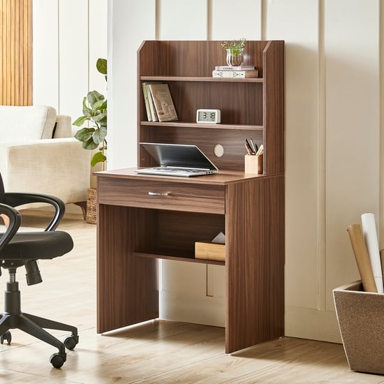 Helios Alton NXT Study Desk with Drawer - Walnut