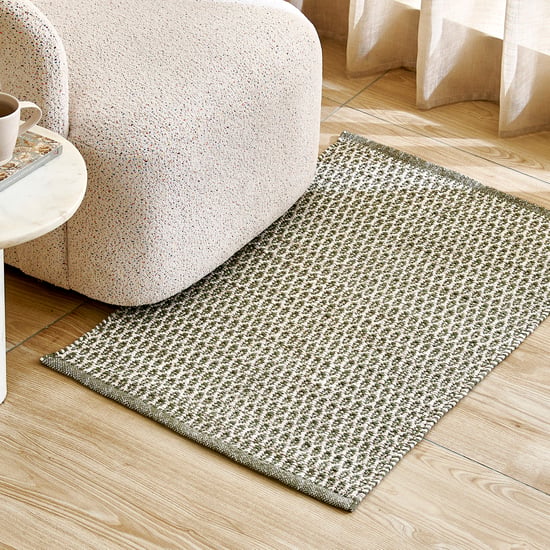 Loamia Cotton Handwoven Dhurrie - 90x60cm