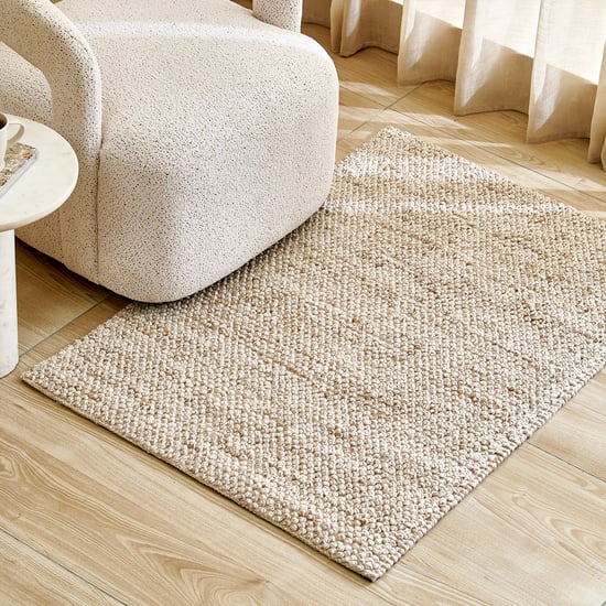 Pebble Wool Handwoven Dhurrie - 120x80cm