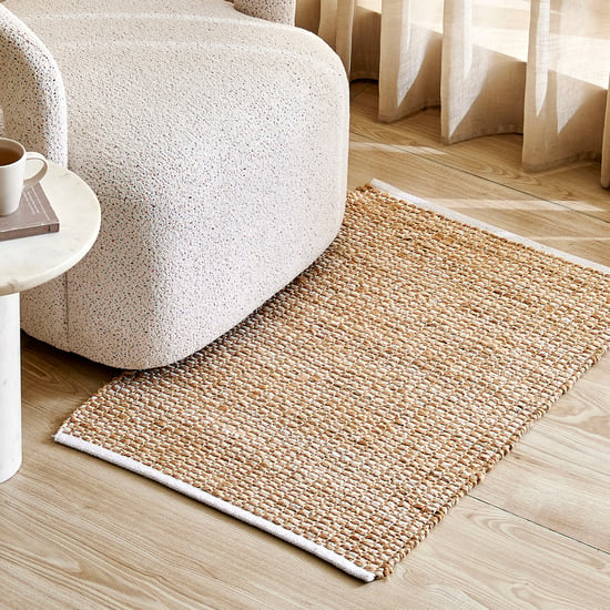 Natura Jute Blend Hand Woven Dhurrie - 90x60cm