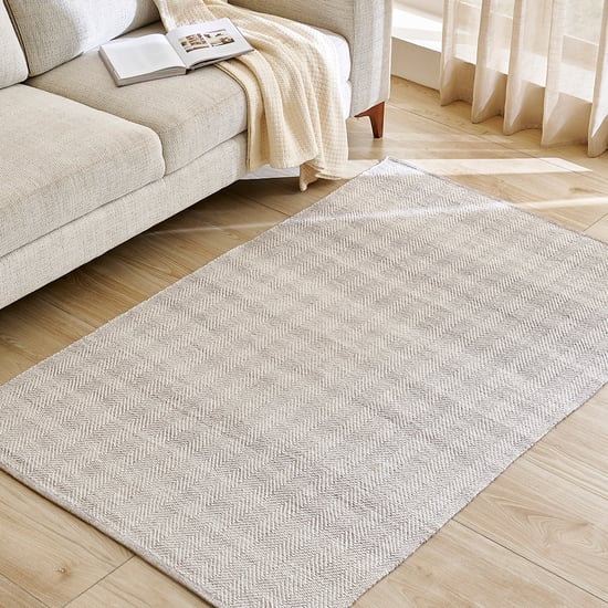 Corsica Hand Woven Striped Carpet - 180x120cm