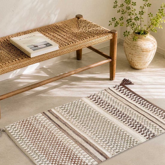 Corsica Cotton Handwoven Dhurrie - 90x60cm