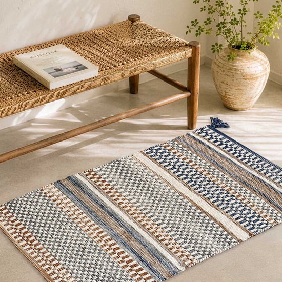 Corsica Cotton Handwoven Dhurrie - 90x60cm