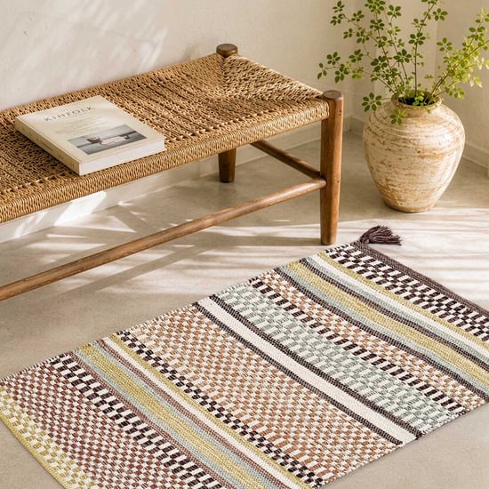 Corsica Cotton Handwoven Dhurrie - 90x60cm