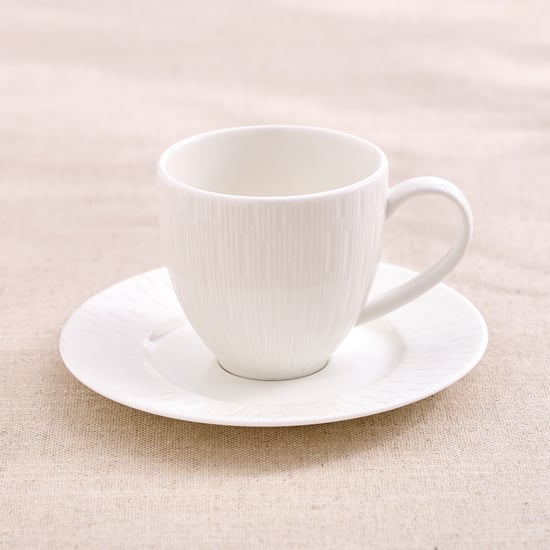 Marshmallow Bone China Cup and Saucer Set - 190ml