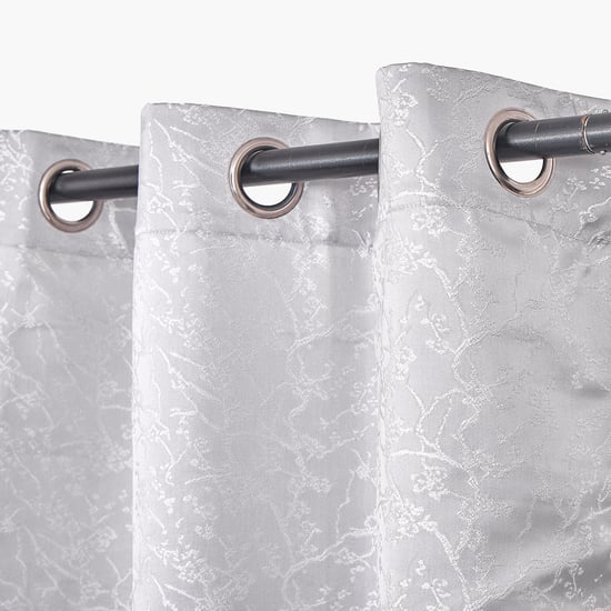 Jade Set of 2 Jacquard Light Filtering Door Curtains - 7.3ft (225cm)