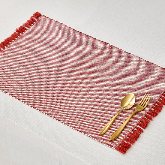 Maison Set of 2 Cotton Blend Woven Placemats