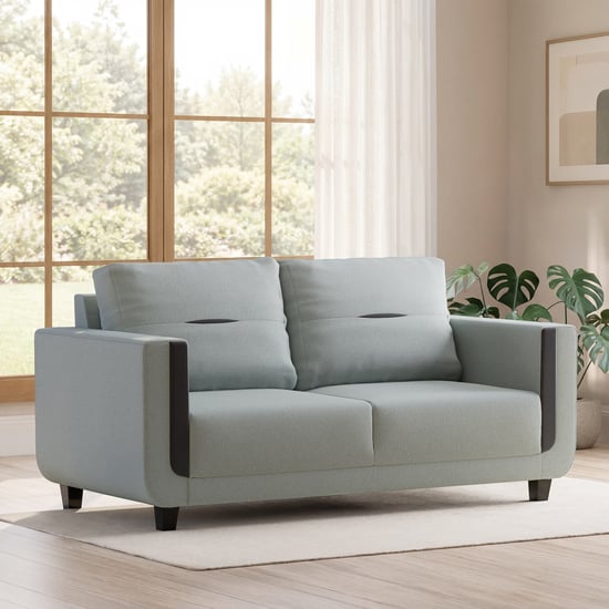 Berry Fabric 3-Seater Sofa - Grey