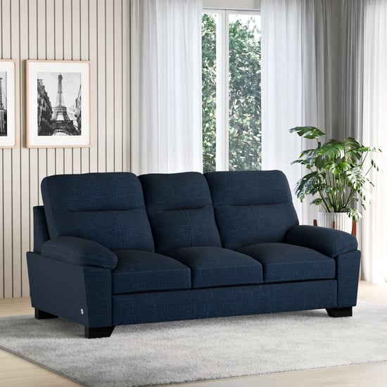 Winchester Fabric 3-Seater Sofa - Blue