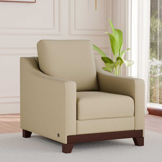 Sylvester Fabric 1-Seater Sofa - Beige