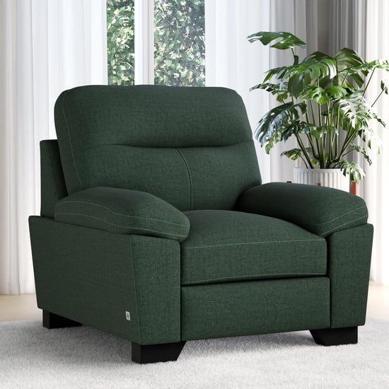 Winchester Fabric 1-Seater Sofa - Green