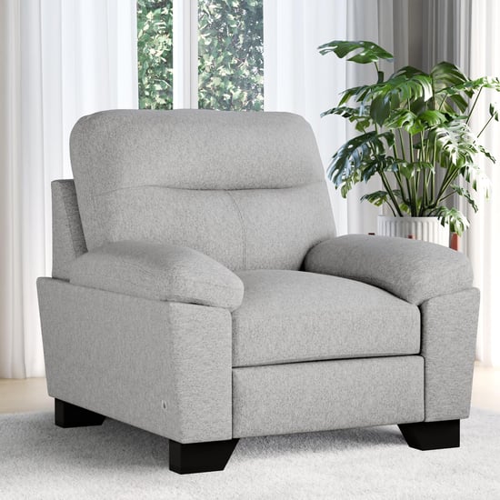 Winchester Fabric 1-Seater Sofa - Grey