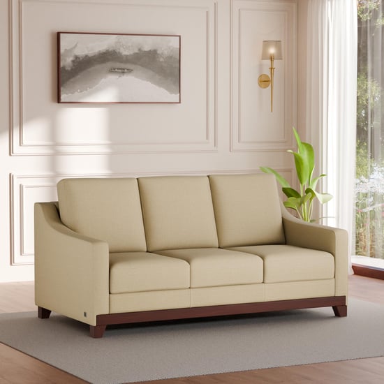 Sylvester Fabric 3-Seater Sofa - Beige