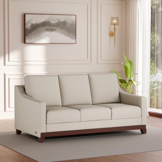 Sylvester Fabric 3-Seater Sofa - Beige