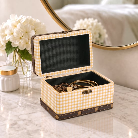 Oxley Raksha Metal Checked Gift Box - Small