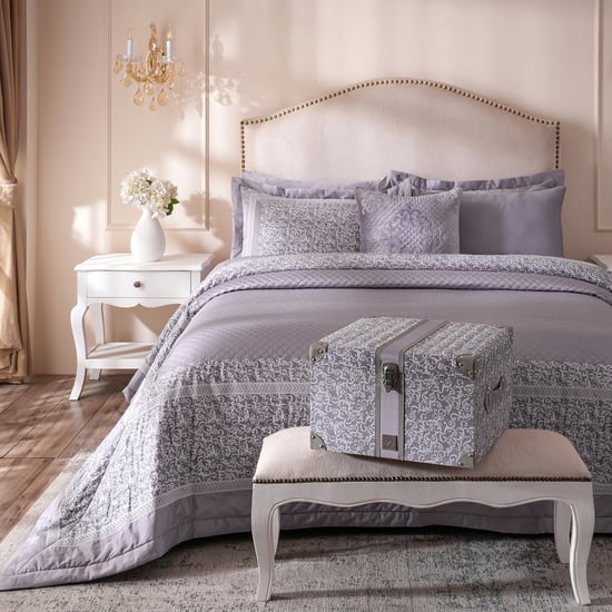 MASPAR Ornamental Elegance Cotton 8Pcs Printed Double Bedding Set