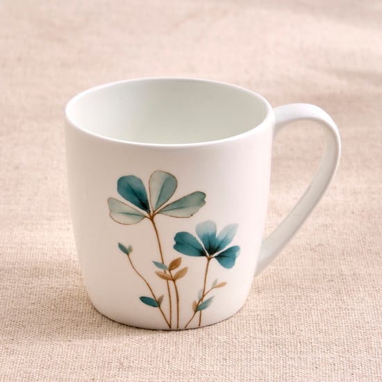 Lucas Oliva Bone China Floral Print Mug - 240ml