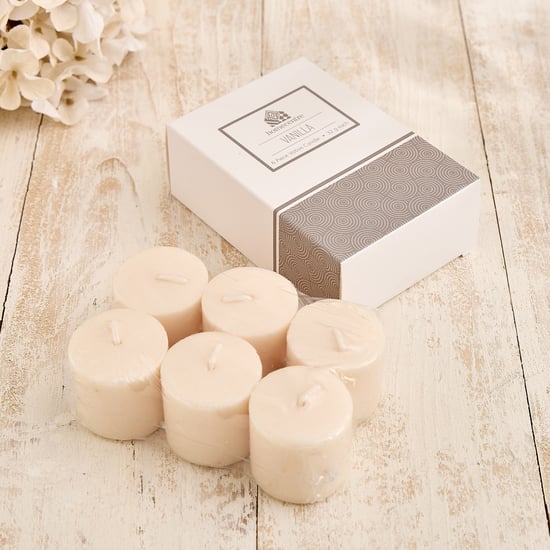 Essentials Lumera Set of 6 Vanilla Scented Votive Candles