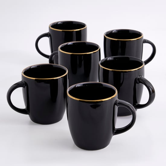 Corsica Alton Set of 6 Porcelain Coffee Mugs - 180ml