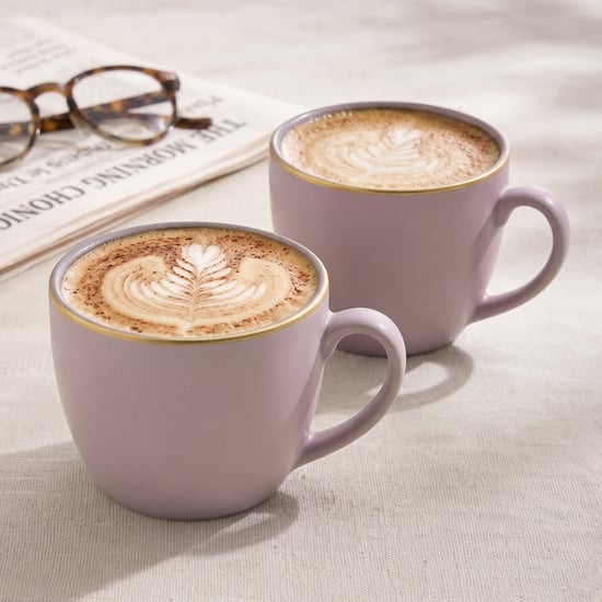 Corsica Dual Tone Set of 2 Porcelain Mugs - 220ml
