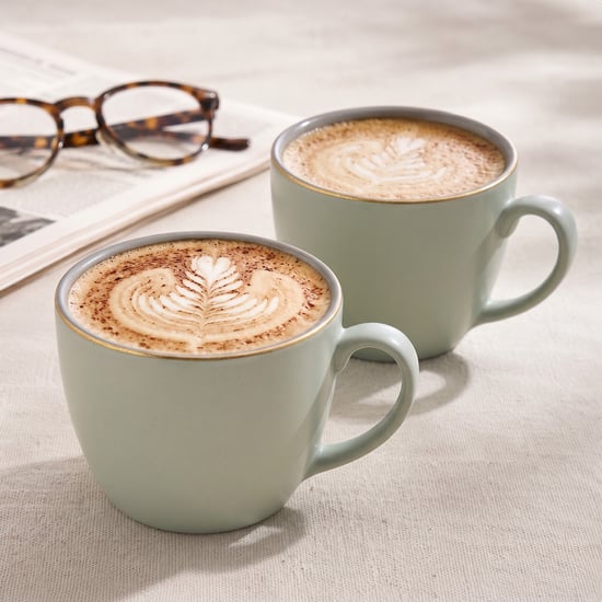 Corsica Dual Tone Set of 2 Porcelain Mugs - 220ml