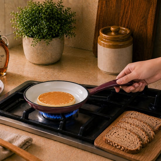 Glyph Terra Tales Sally Cast Iron Mini Crepe Pan with Sleeve - 16cm