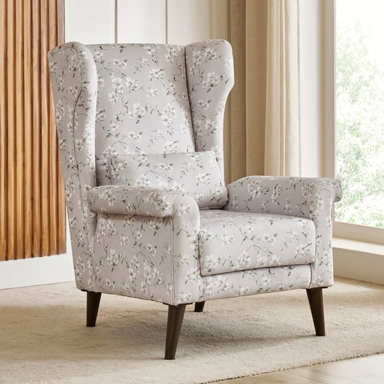 Ashford Fabric Wing Chair with Cushion - Taupe