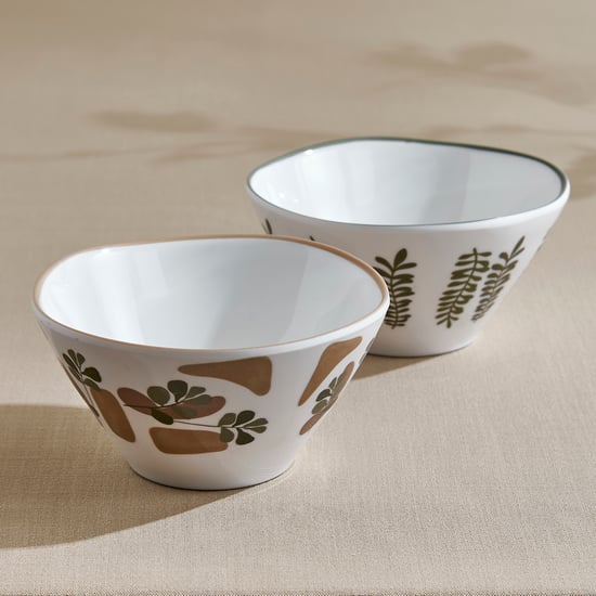 Garnet Set of 2 Melamine Printed Ramen Bowls - 700ml