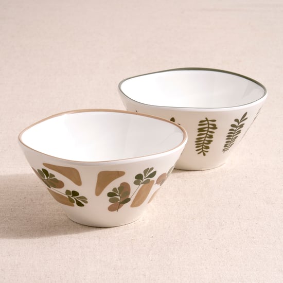 Corsica Set of 2 Melamine Printed Ramen Bowls - 700ml