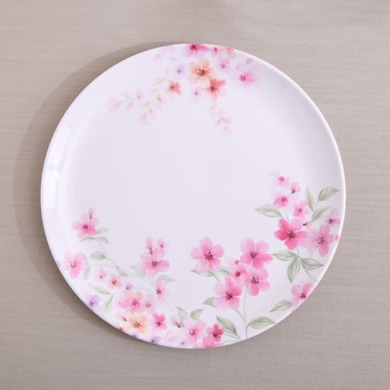 Meadows Decal Melamine Floral Print Dinner Plate - 28cm