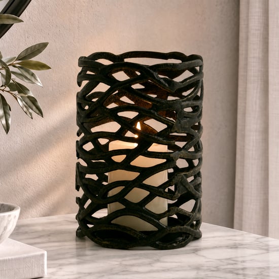 Mineral Arbor Metal Hurricane Candle Holder - Large