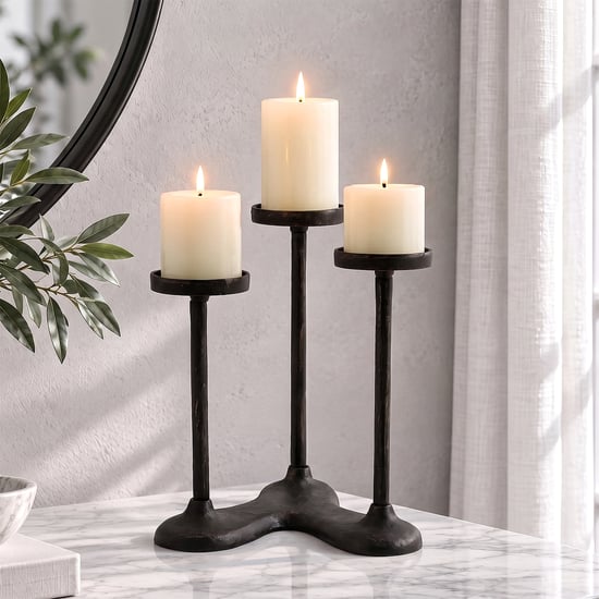 Mineral Arbor Aluminium Multi Pillar Candle Holder
