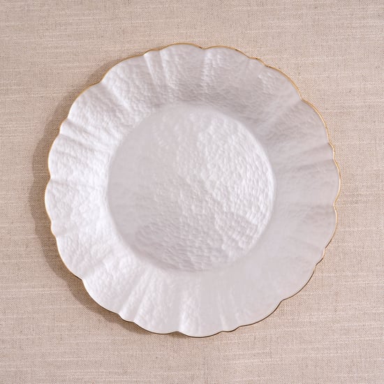 Signature Serve Pearl Set of 2 Glass Dinner Plates - 27cm