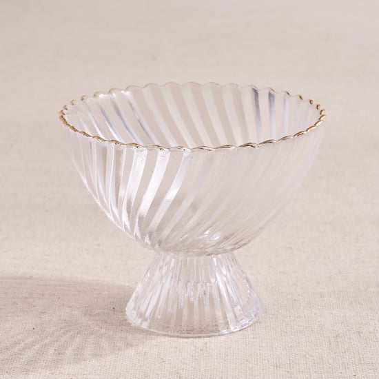 Signature Serve Swirl Set of 4 Glass Ice Cream Bowls - 280ml