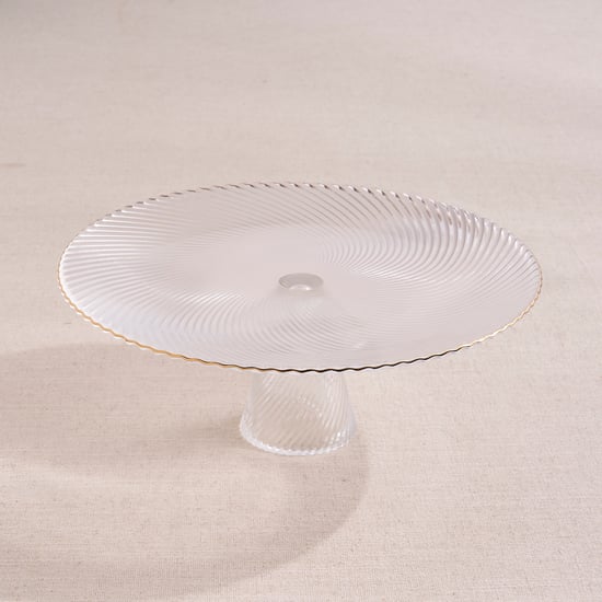 Signature Serve Swirl Glass Cake Stand
