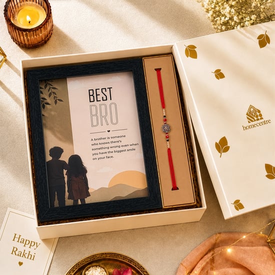 Bandhan Eden Best Brother Picture Frame with Rakhi