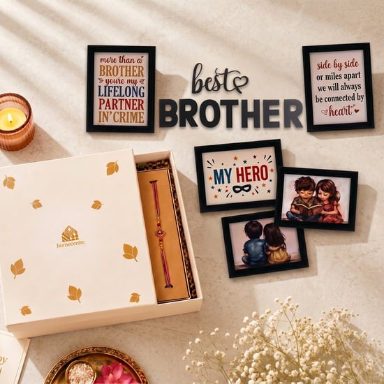 Bandhan Eden Set of 5 Brother Picture Frames with Plaques