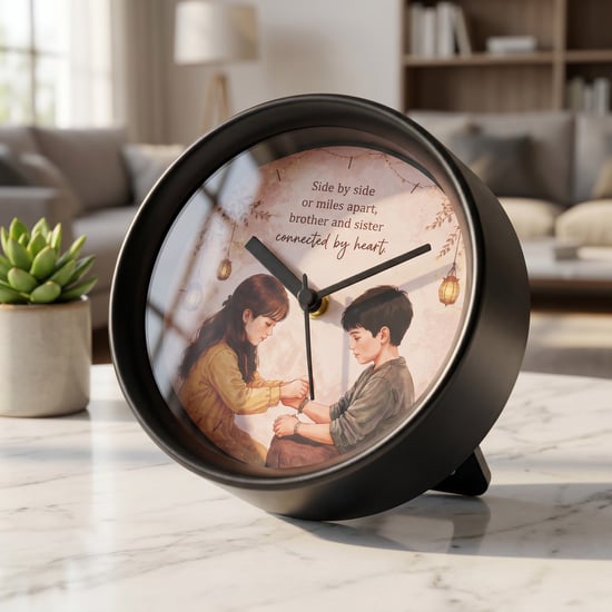 Bandhan Eden Rakhi Table Clock - 16cm