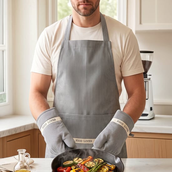 Boxed Love 3Pcs Cotton Blend Apron and Mitten Set