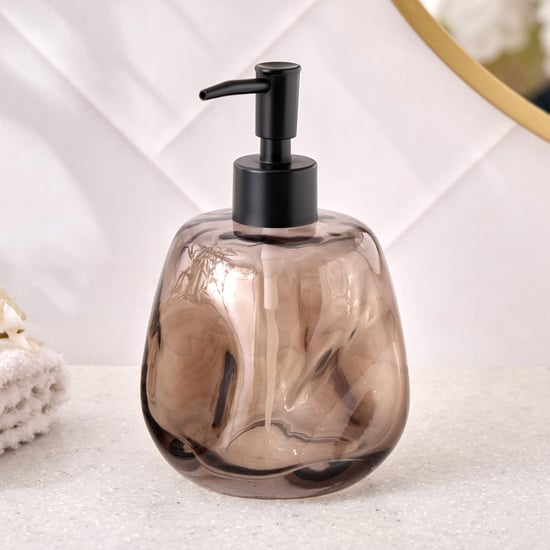 Aubree Bathlux Glass Soap Dispenser - 420ml